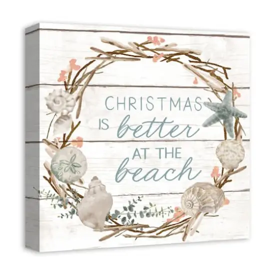 16" Christmas is Better at the Beach Canvas Wall D&eacute;cor {4}