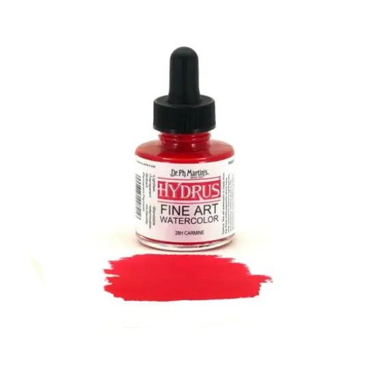 Dr. Ph. Martin's&reg; Hydrus&trade; Fine Art Watercolor, 1oz. 28H Carmine {4}