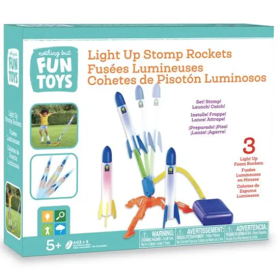Nothing But Fun Toys Light Up Stomp Rockets {4}