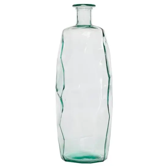 29" Clear Glass Contemporary Vase {10}