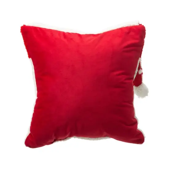 Glitzhome&reg; Hooked 3D Santa Throw Pillow Set {9}