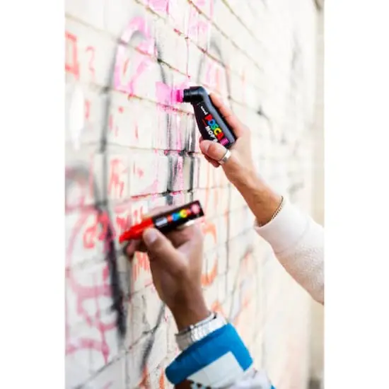 POSCA MOP'R PCM-22 Acrylic Paint Marker Black {7}