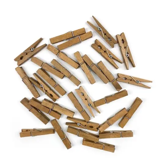 Medium Walnut Clothespins by Recollections&trade; {3}