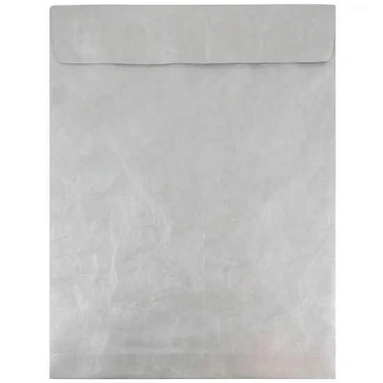 JAM Paper 11.5" x 14.5" Tyvek&reg; Open End Catalog Envelopes, 25ct. Silver {1}