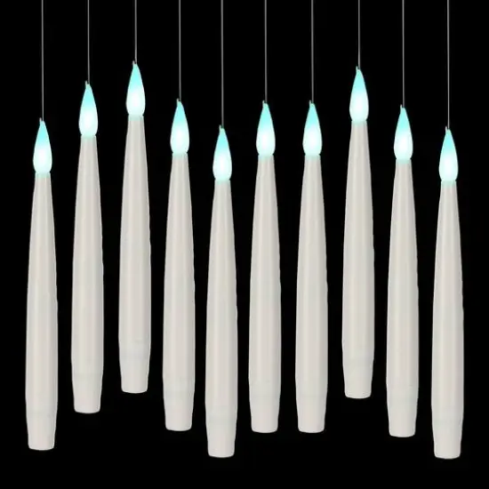 10ct. Color Changing LED Hanging White Candles with Remote by Ashland&reg; {5}