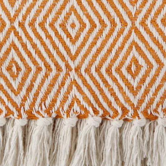 DII&reg; X-Diamond Geometric Throw Pumpkin Spice {5}