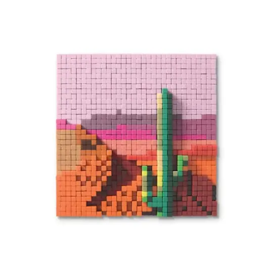 Desert Plants Pixelated Brick Art Kit by Make Market&reg; {4}