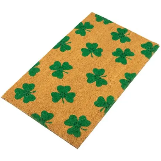 St. Patrick's Day Shamrock Doormat {5}