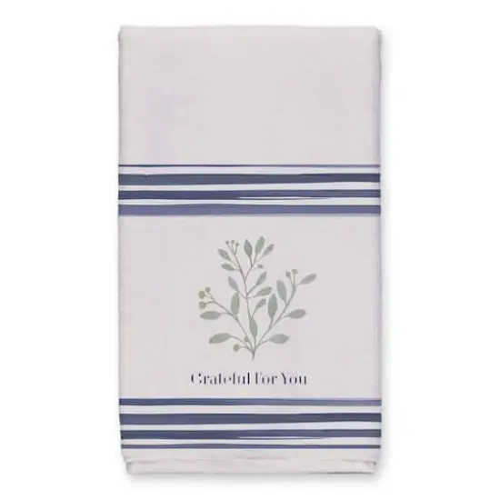 Grateful For You Tea Towel Set Blue {3}