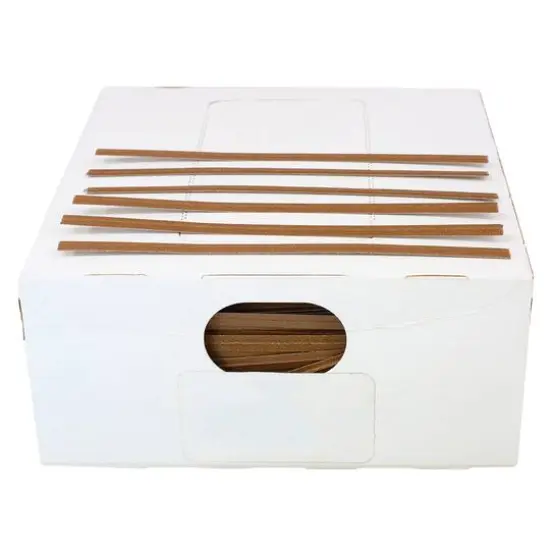 JAM Paper Home Décor Trimmings 4" Paper Twist Ties, 2,000ct. Brown {1}