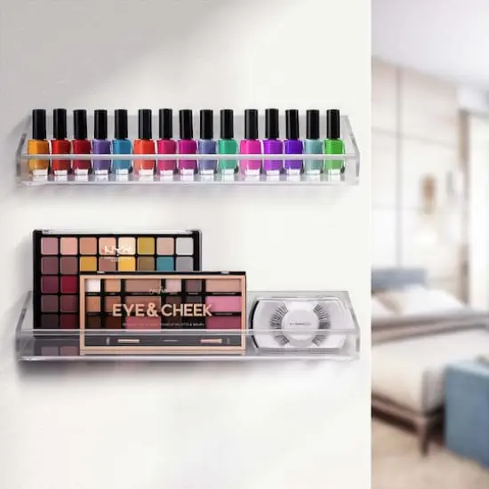 Sorbus 16" Acrylic Bathroom Floating Display Shelves, 2ct. {3}