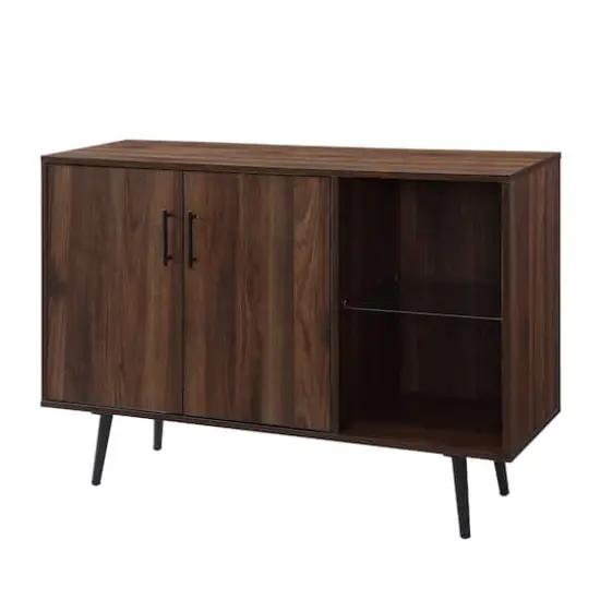 Walker Edison 44" Dark Walnut Mid Century Modern Buffet {6}