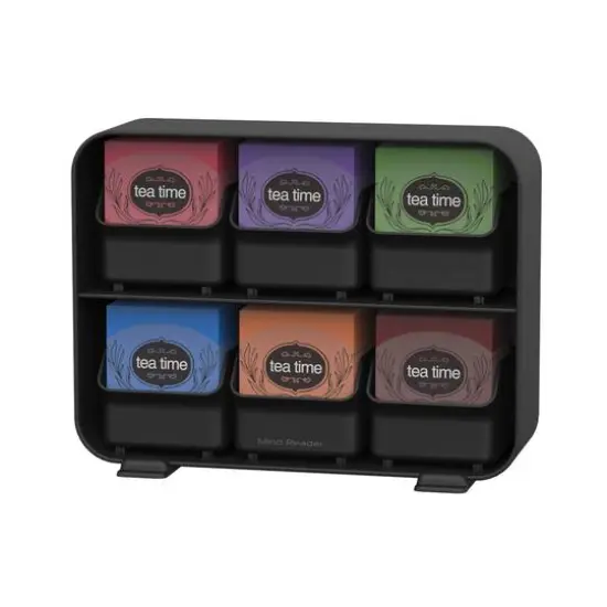 Mind Reader Black 6 Drawer Tea Bag Holder {11}