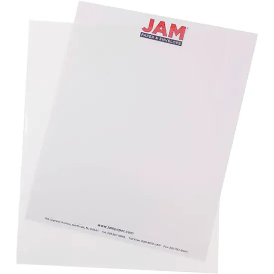 JAM Paper 9" x 11.5" Plastic Sleeves, 12ct. Clear {4}