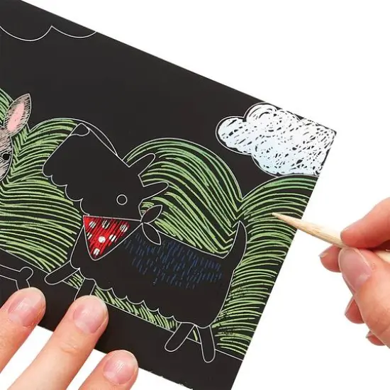 OOLY Mini Scratch & Scribble Playful Pups Art Kit {3}