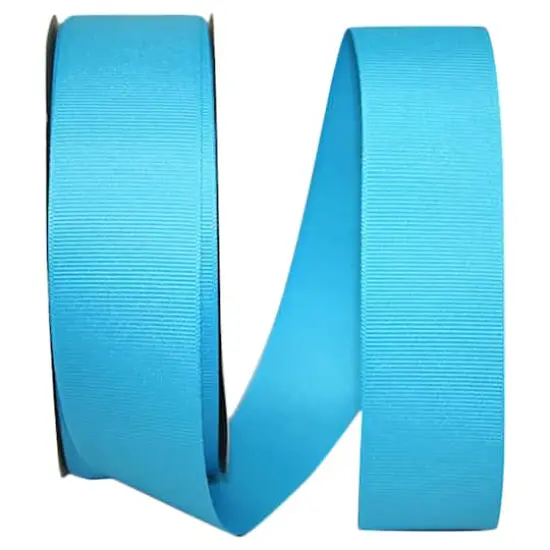 Reliant 1.5" x 50yd. Grosgrain Solid Ribbon Turquoise {1}