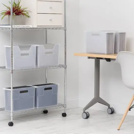 IRIS&reg; Medium Open Top Plastic File Box {5}