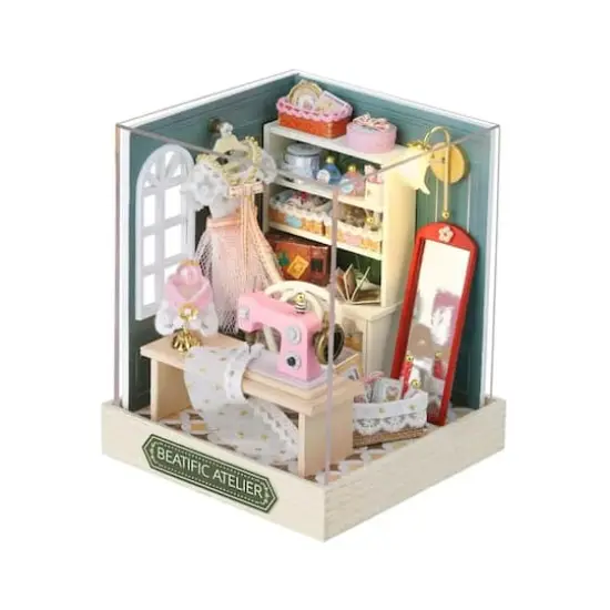 Wizardi Beatific Atelier Miniature Dollhouse Roombox Kit {1}