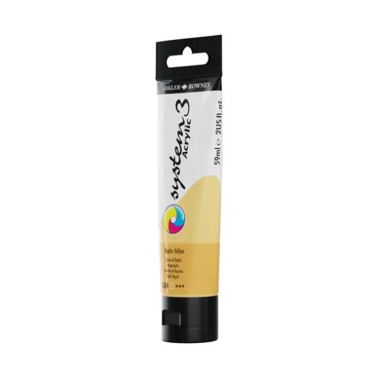 Daler-Rowney&reg; Original System 3 Acrylic Paint, 59mL 634 Naples Yellow {5}