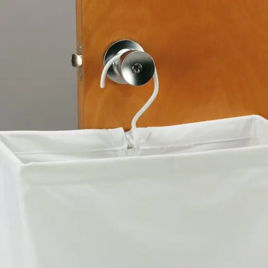Household Essentials 27" Door Hanging Laundry Bag White {6}