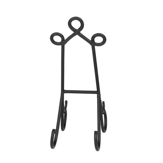 14" Black Metal Traditional Easel {8}