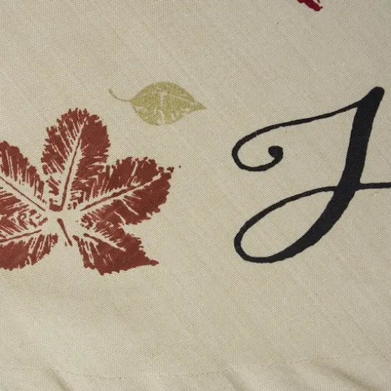 DII&reg; 70" Rustic Leaves Print Round Tablecloth {3}