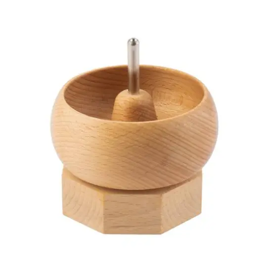 John Bead 4" x 4" Spin that Bead! Wooden Bead Spinner with 2 Needles {1}