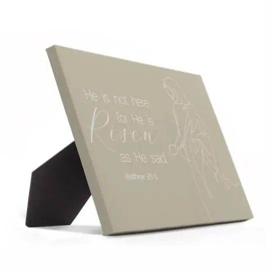 Risen Bible Jesus Easel Back 8" x 10" Tabletop Canvas {3}