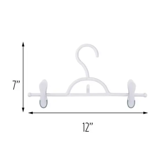 Honey Can Do White Soft Touch Pant Hangers, 12ct. {5}