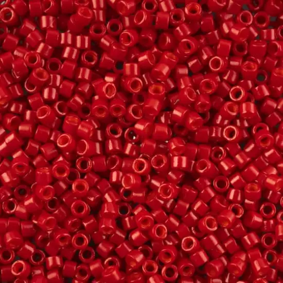 John Bead 11/0 Miyuki Delica Glass Seed Beads, 5g Medium Bright Red {1}