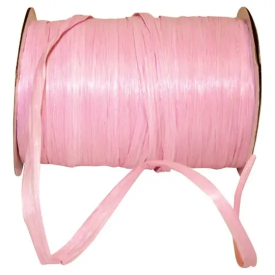 JAM Paper 1/4" Matte Raffia Ribbon, 100yd. Orchid {1}