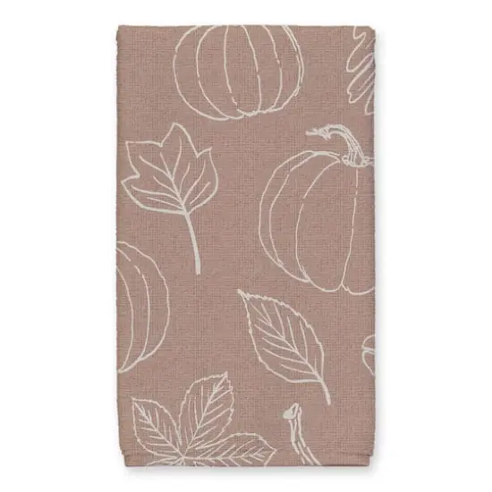 Count Your Blessings Dusty Rose Pumpkin Tea Towel Set {4}