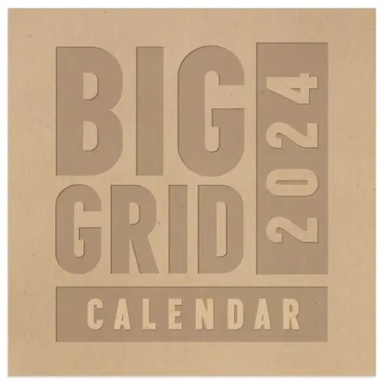 TF Publishing 2024 Big Grid-Kraft Mini Calendar {1}