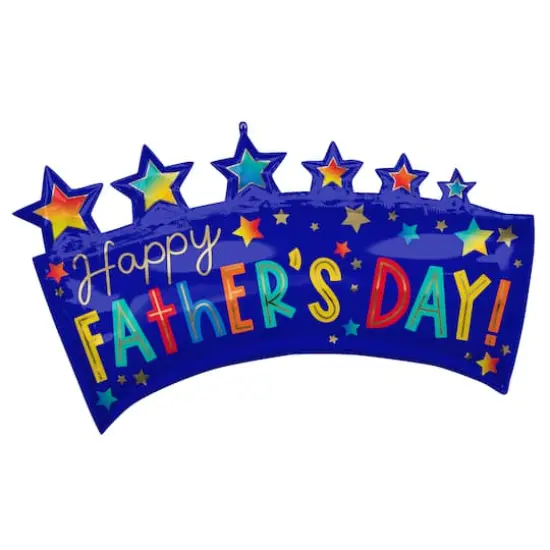 34" Happy Father's Day Banner Foil Balloon {1}