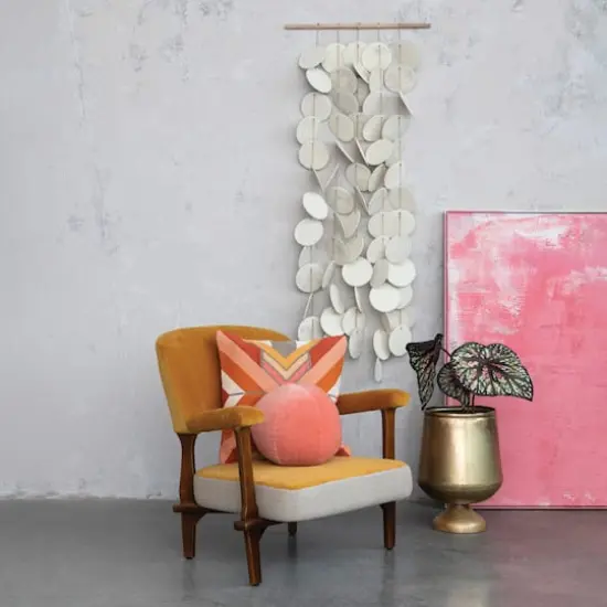 Hello Honey&reg; Cream Handmade Paper Mache Wall Hanging {3}