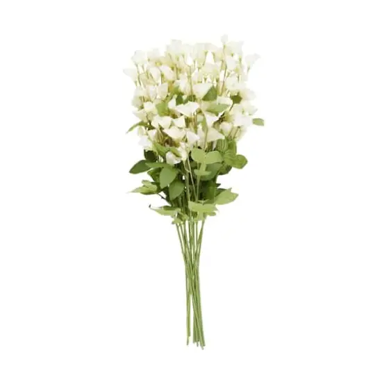 35" White Sweet Pea Artificial Flower Stem, 12ct. {4}