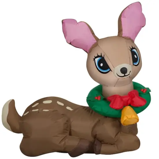 3ft. Airblown&reg; Inflatable Christmas Vintage Deer {1}