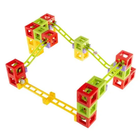 Toy Time Magnetic 3D Block Marble Run Set {1}