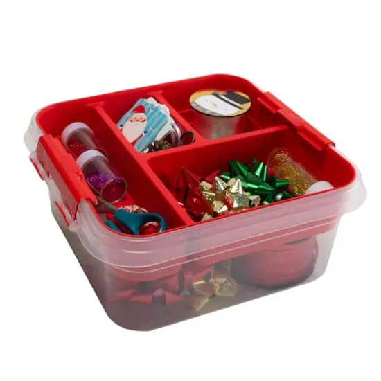 Simplify Red2-Tier Gift Supply Storage Box {3}