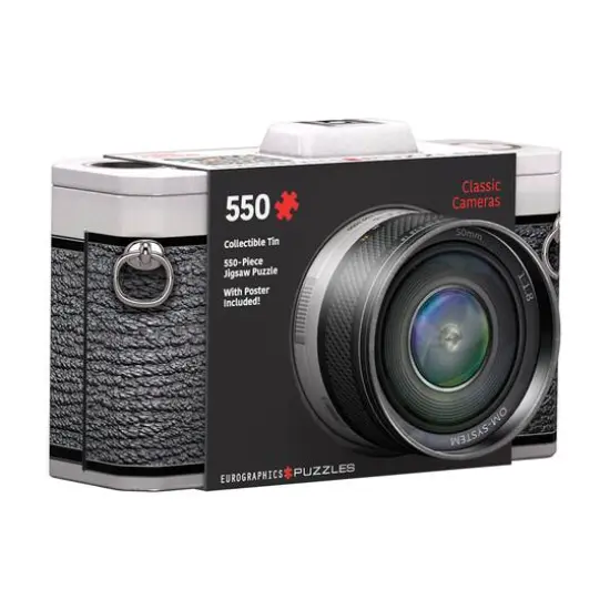 Classic Cameras Collectible Shaped Tin Puzzle: 550 Pcs {3}