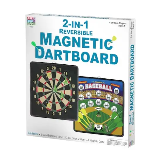 2-in-1 Reversible Magnetic Dartboard {1}