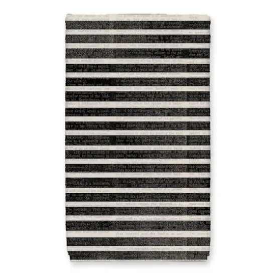 Halloween Date Newspaper Distressed Tea Towel Set {5}