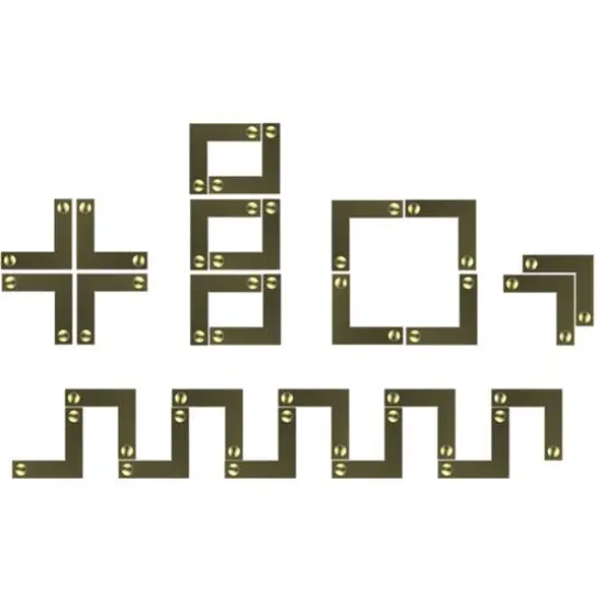 Dritz Home Brass Smooth Campaign Hardware Corners {3}