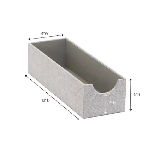 Household Essentials 12" Gray Narrow Accessory Organizer Trays, 2ct. {4}