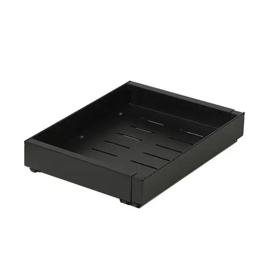 SunnyPoint Pull-Out Cabinet Organizer Expandable Drawer Shelf Black {1}