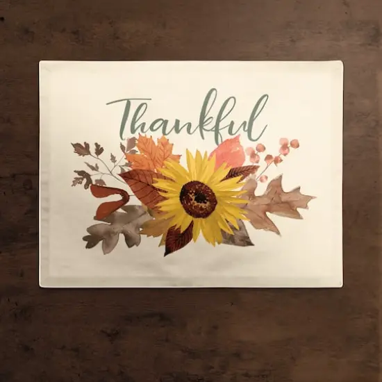 Thankful Sunflower Placemat {3}
