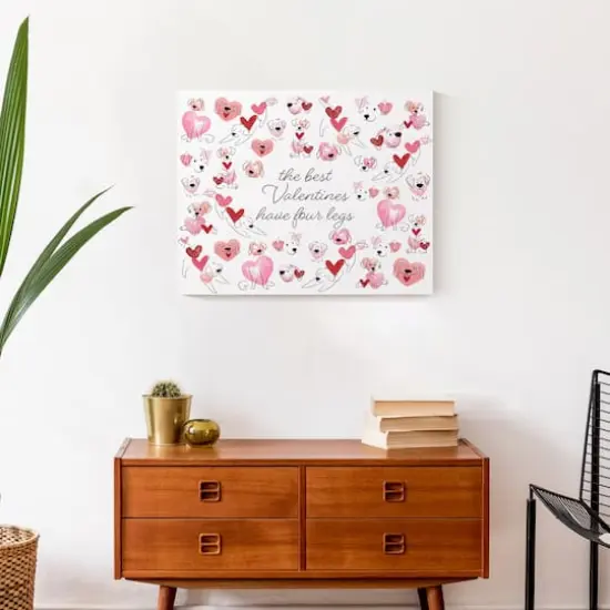 The Best Valentine's Have 4 Legs Canvas Wall Art {5}