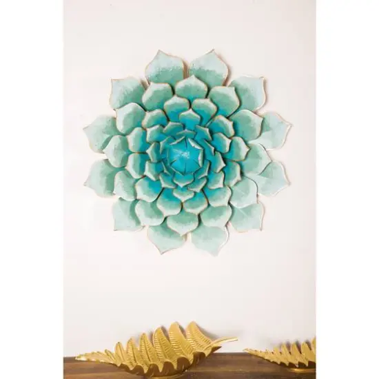 Turquoise Iron Succulent Traditional Wall D&eacute;cor {8}