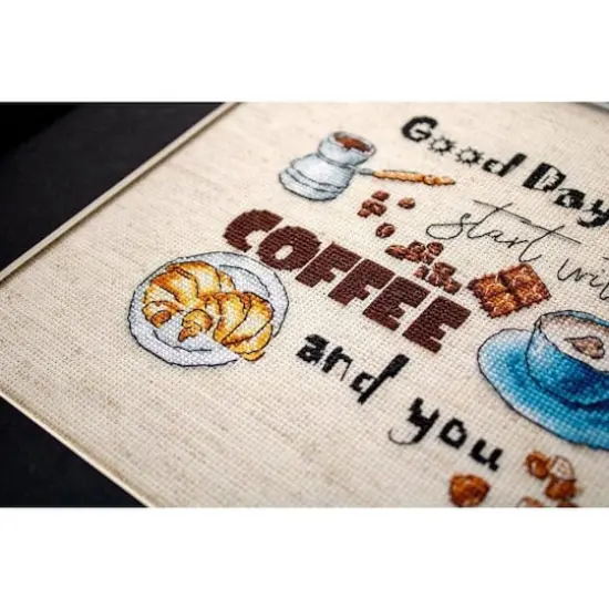 LetiStitch Coffee Time Counted Cross Stitch Kit {6}