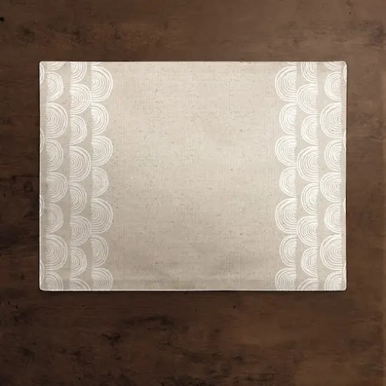 Half Moon Border 18" x 14" Cotton Twill Placemat {3}
